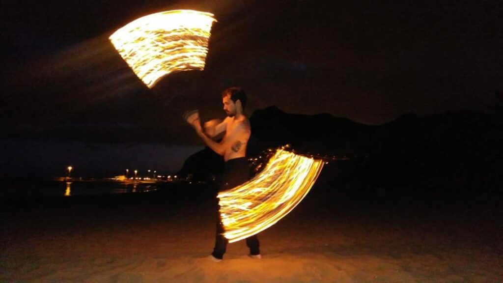 Rafael, the man of fire , San Juan Festival. Fañabe beach,Costa Adefje,Tenerife 2017,Tenerife,San Juan Night