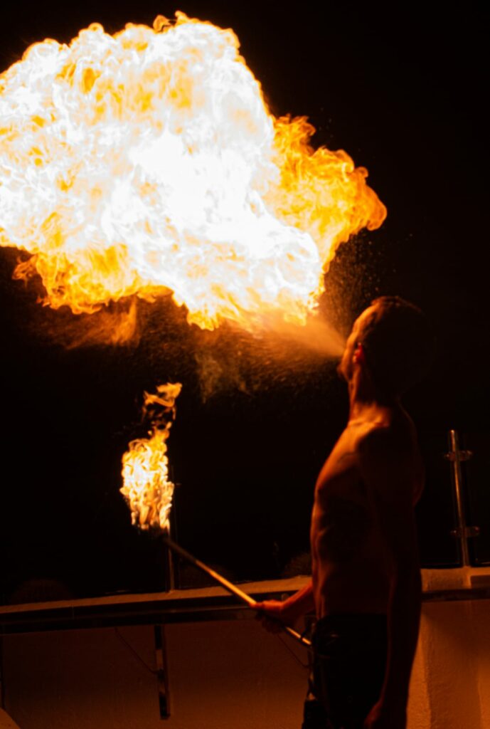 Rafael, the man of fire. San Juan Festival